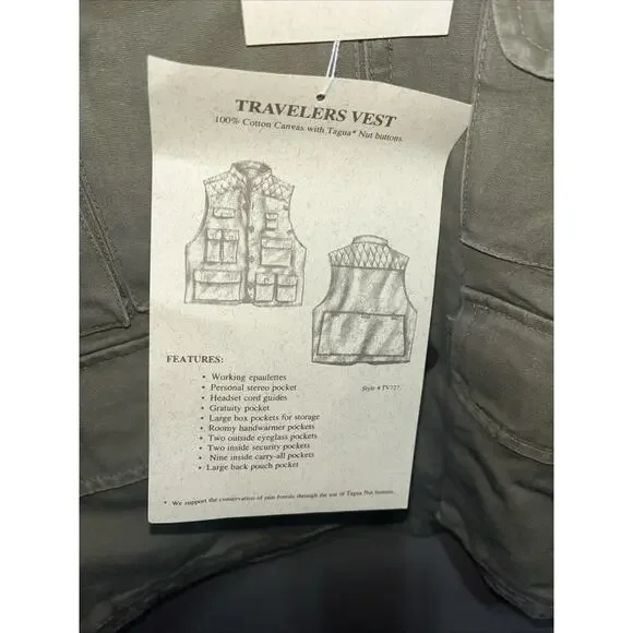 Trail Designs TV-800 Fishing Sport Hunting Photography Vest Men’s XL Vintage - Picture 4 of 12
